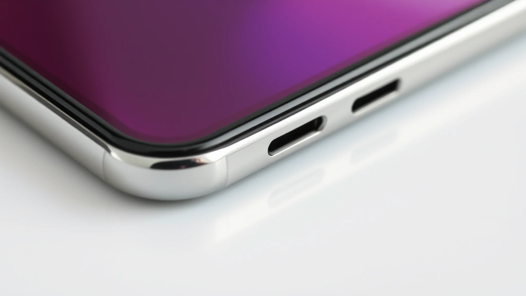 Close-up detail shot of premium metal and glass smartphone design showing texture, reflections, and build quality craftsmanship