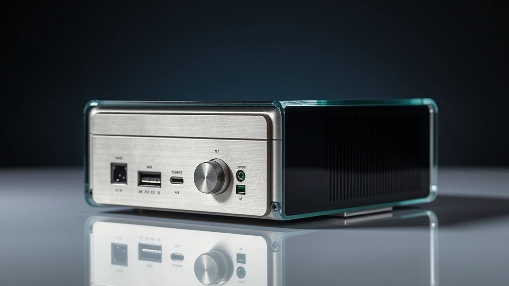 High-end electronic device showing premium build quality with brushed aluminum and glass materials, professional product photography