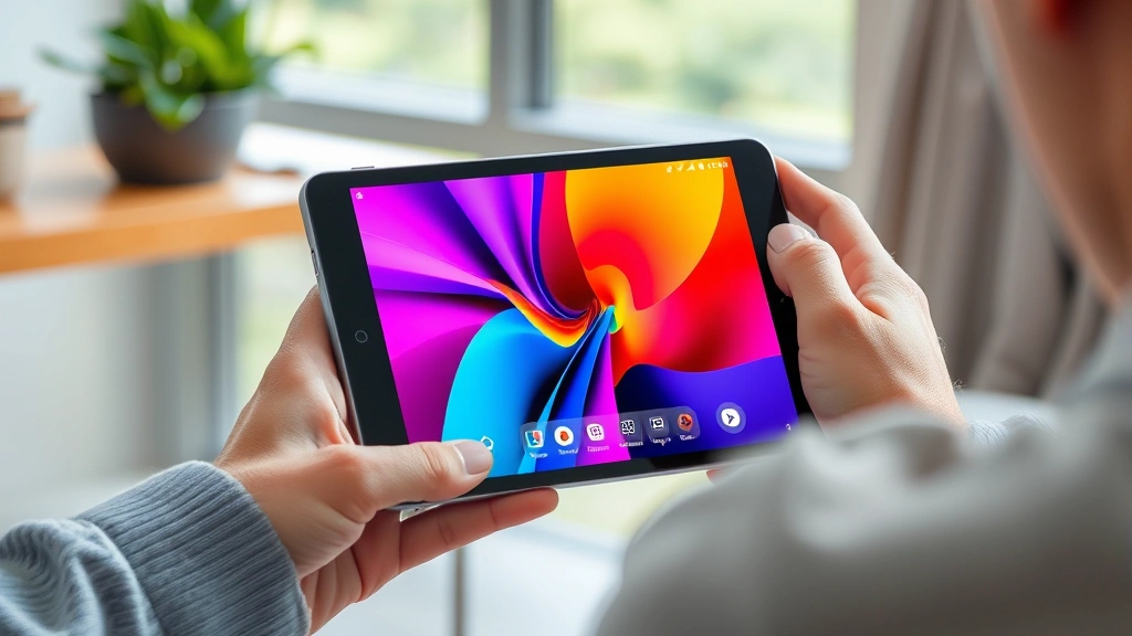 Device screen displaying vibrant colors and sharp details during everyday use, showing responsiveness and display quality in natural lighting conditions