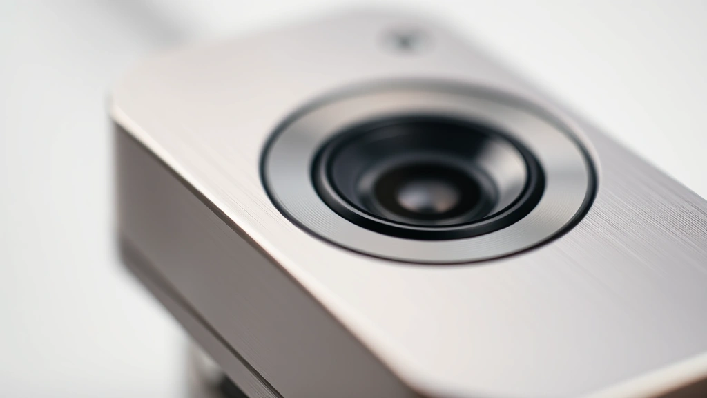 Close-up of premium metallic gadget with refined finish, shallow depth of field, professional product photography lighting