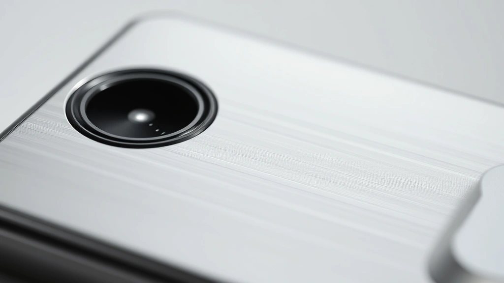 Close-up of premium materials and metallic finish on modern tech gadget, soft studio lighting highlighting surface texture and craftsmanship